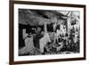 Mesa Verda Nat'l Park, Colorado - View of Cliff Palace Ruins-Lantern Press-Framed Art Print