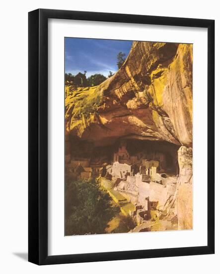 Mesa Verde Indian Ruins-null-Framed Art Print