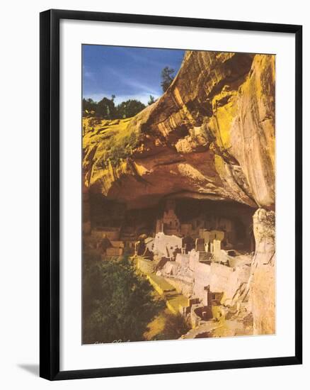 Mesa Verde Indian Ruins-null-Framed Art Print