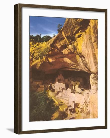 Mesa Verde Indian Ruins-null-Framed Art Print