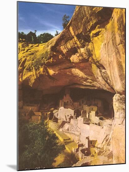 Mesa Verde Indian Ruins-null-Mounted Art Print