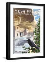 Mesa Verde National Park, Colorado - Balcony House-Lantern Press-Framed Art Print