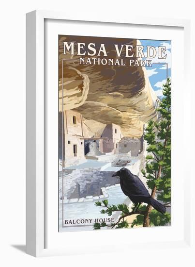 Mesa Verde National Park, Colorado - Balcony House-Lantern Press-Framed Art Print