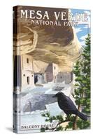 Mesa Verde National Park, Colorado - Balcony House-Lantern Press-Stretched Canvas