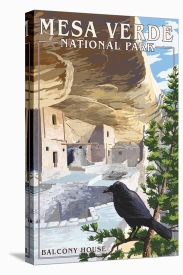 Mesa Verde National Park, Colorado - Balcony House-Lantern Press-Stretched Canvas