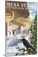 Mesa Verde National Park, Colorado - Balcony House-Lantern Press-Mounted Art Print