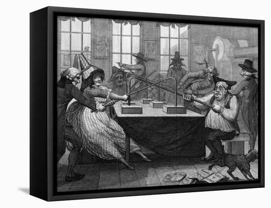 Mesmer's Tub Satirised-null-Framed Stretched Canvas