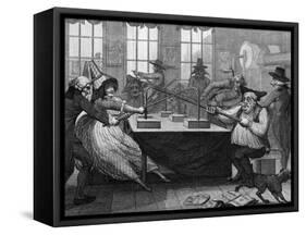 Mesmer's Tub Satirised-null-Framed Stretched Canvas