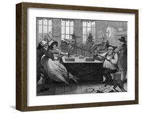 Mesmer's Tub Satirised-null-Framed Art Print