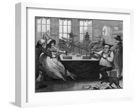 Mesmer's Tub Satirised-null-Framed Art Print