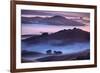 Mesmerizing Morning Hills and Fog, Petaluma California-Vincent James-Framed Photographic Print