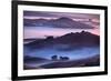 Mesmerizing Morning Hills and Fog, Petaluma California-Vincent James-Framed Photographic Print