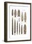 Mesolithic and Neolithic Flint Tools-Science Source-Framed Giclee Print