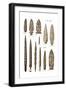 Mesolithic and Neolithic Flint Tools-Science Source-Framed Giclee Print