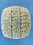 Accounts Table with Cuneiform Script, circa 2400 BC-Mesopotamian-Giclee Print