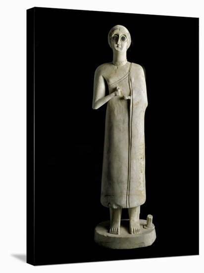 Mesopotamian Art : Figure of a Woman or Goddess-null-Stretched Canvas