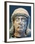 Mesopotamian Terracotta Female Head with Braided Hairstyle-null-Framed Photographic Print