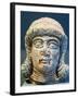 Mesopotamian Terracotta Female Head with Braided Hairstyle-null-Framed Photographic Print