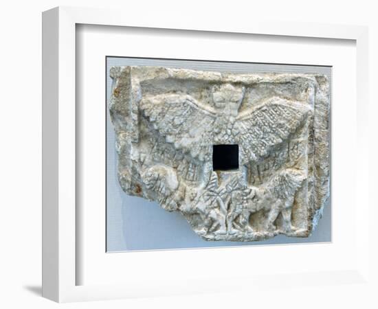 Mesopotamian Votive Relief of Ur-Nanshe-null-Framed Photographic Print