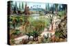 Mesozoic Landscape-Science Source-Stretched Canvas