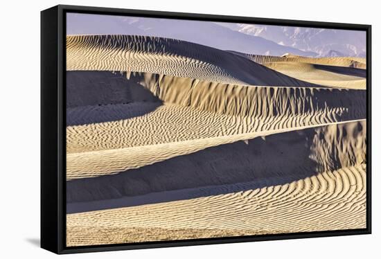 Mesquite Dunes, Death Valley National Park, California.-John Ford-Framed Stretched Canvas