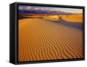 Mesquite Flat Sand Dunes in Death Valley National Park in California, USA-Chuck Haney-Framed Stretched Canvas