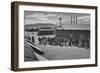 Mess Line, Noon-Ansel Adams-Framed Art Print