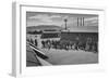 Mess Line, Noon-Ansel Adams-Framed Art Print