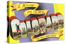 Message from Colorful Colorado-null-Stretched Canvas