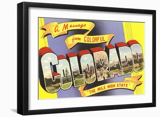 Message from Colorful Colorado-null-Framed Art Print