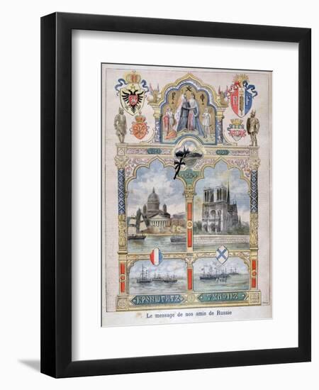 Message from Our Russian Friends, 1896-F Meaulle-Framed Premium Giclee Print