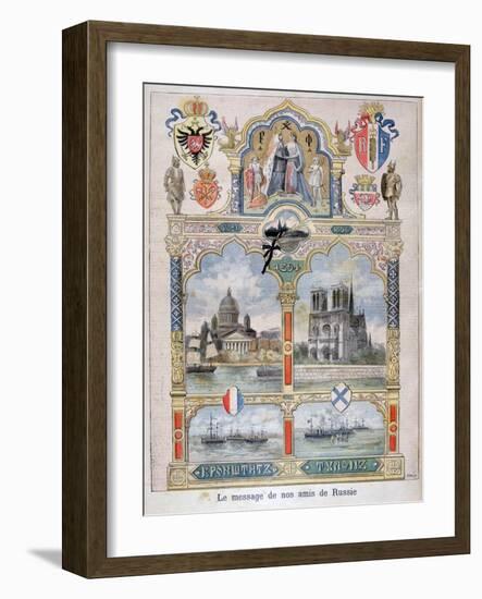 Message from Our Russian Friends, 1896-F Meaulle-Framed Giclee Print