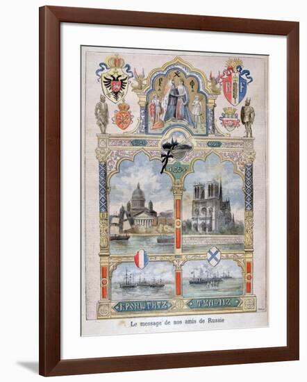 Message from Our Russian Friends, 1896-F Meaulle-Framed Giclee Print