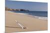 Message in a bottle, Playa Papagayo beach, near Playa Blanca, Lanzarote, Canary Islands, Spain-Markus Lange-Mounted Photographic Print