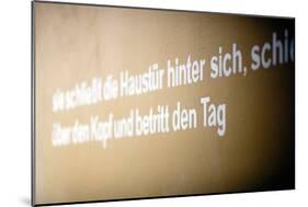 Message on Wall Berlin-Felipe Rodriguez-Mounted Photographic Print