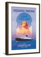 Messageries Maritimes Egypt-Syria-Lebanon Cruise Line-null-Framed Art Print