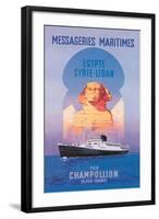 Messageries Maritimes Egypt-Syria-Lebanon Cruise Line-null-Framed Art Print