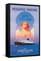 Messageries Maritimes Egypt-Syria-Lebanon Cruise Line-null-Framed Stretched Canvas