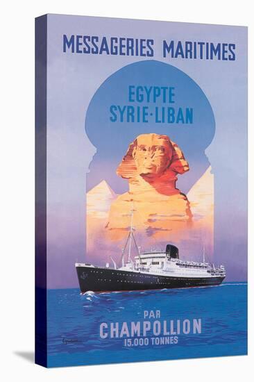 Messageries Maritimes Egypt-Syria-Lebanon Cruise Line-null-Stretched Canvas