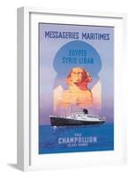 Messageries Maritimes Egypt-Syria-Lebanon Cruise Line-null-Framed Art Print