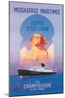 Messageries Maritimes Egypt-Syria-Lebanon Cruise Line-null-Mounted Art Print