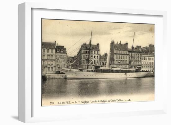 Messageries Maritimes, MM, Dampfer Le Pacifique-null-Framed Giclee Print