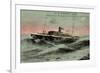 Messageries Maritimes, MM, S.S. Pierre Loti, Dampfer-null-Framed Giclee Print