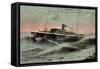 Messageries Maritimes, MM, S.S. Pierre Loti, Dampfer-null-Framed Stretched Canvas