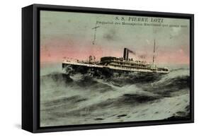 Messageries Maritimes, MM, S.S. Pierre Loti, Dampfer-null-Framed Stretched Canvas