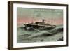 Messageries Maritimes, MM, S.S. Pierre Loti, Dampfer-null-Framed Giclee Print