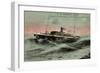 Messageries Maritimes, MM, S.S. Pierre Loti, Dampfer-null-Framed Giclee Print