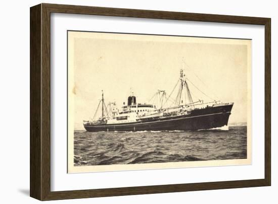 Messageries Maritimes, Navire Meinam, Dampfschiff-null-Framed Giclee Print