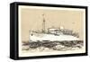 Messageries Maritimes, Paquebot Maréchal Joffre-null-Framed Stretched Canvas