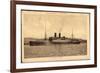 Messageries Maritimes, Vue Du Paquebot Lotus-null-Framed Giclee Print